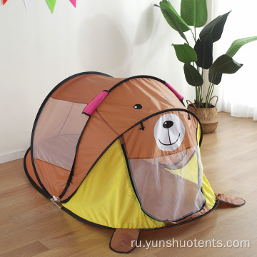 Складные красочные дети используют игрушечную развлекательную палатку
